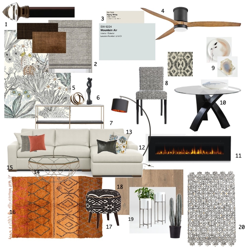 Tribal Desert Living & Dining Mood Board by lauramarindesign on Style Sourcebook