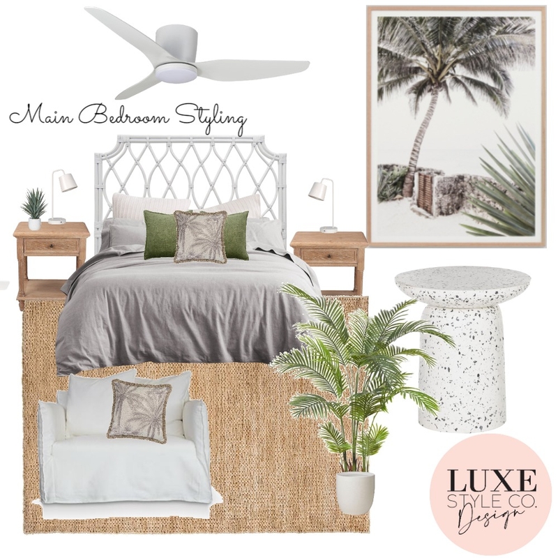 Beach house Main Bedroom Mood Board by Luxe Style Co. on Style Sourcebook