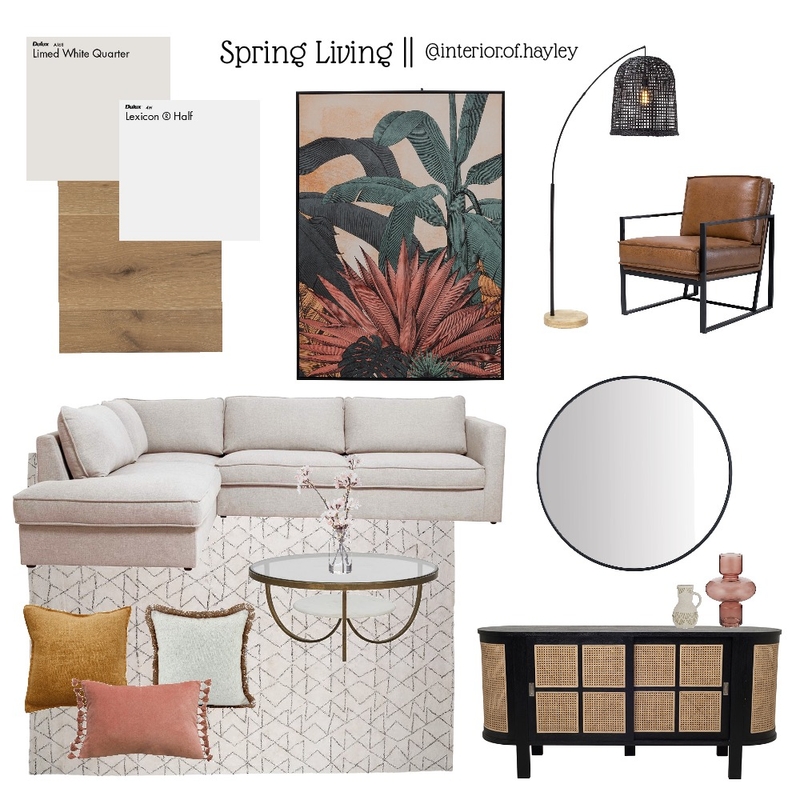 Spring Living Mood Board by Two Wildflowers on Style Sourcebook