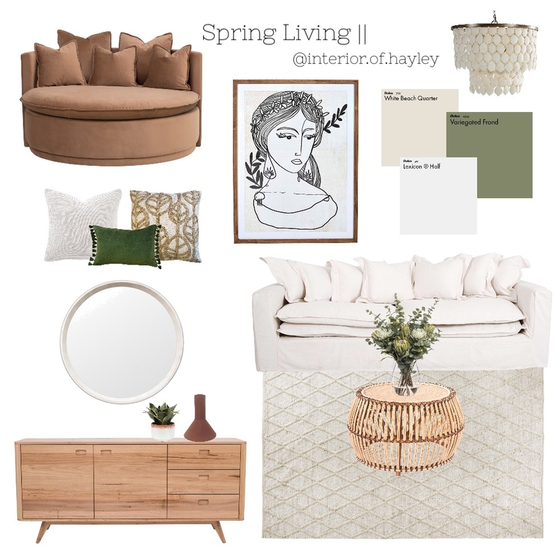 Spring Living 2 Mood Board by Two Wildflowers on Style Sourcebook