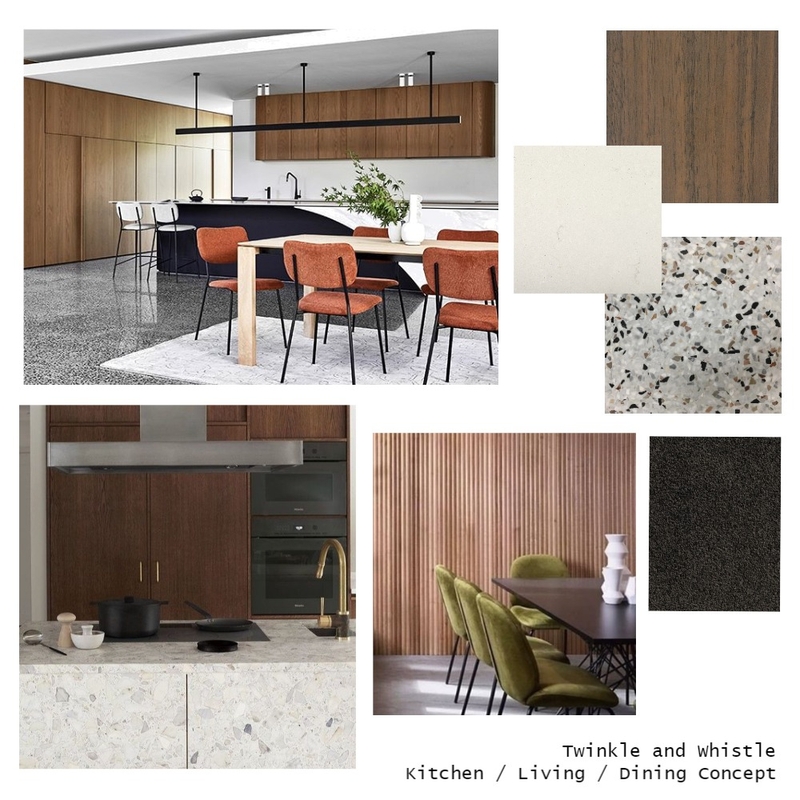 Mood Board - Scott & Sheila - Kitchen/Living/Dining Mood Board by Twinkle and Whistle on Style Sourcebook