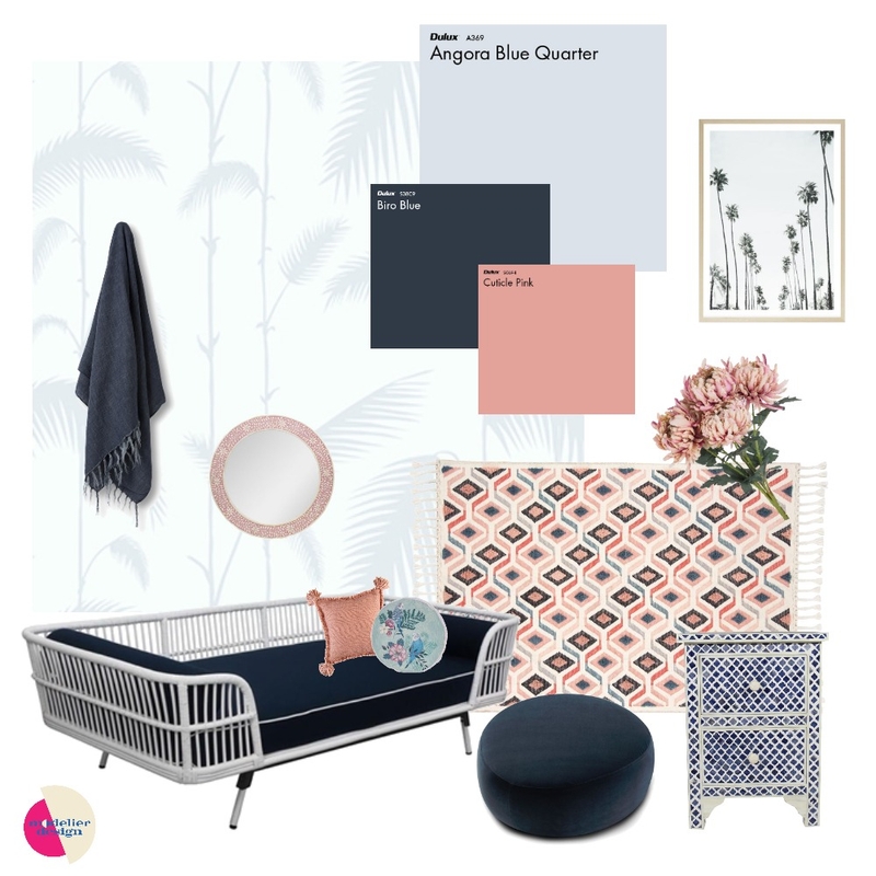 blue guest room Mood Board by Singular Style Design on Style Sourcebook