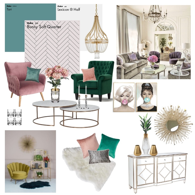 Hollywood Glamour Mood Board by IzzyJJ on Style Sourcebook