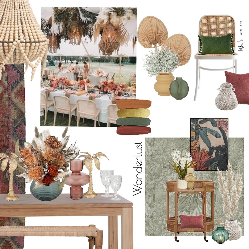 Wanderlust Spring Dining Mood Board by White With One Interior Design on Style Sourcebook