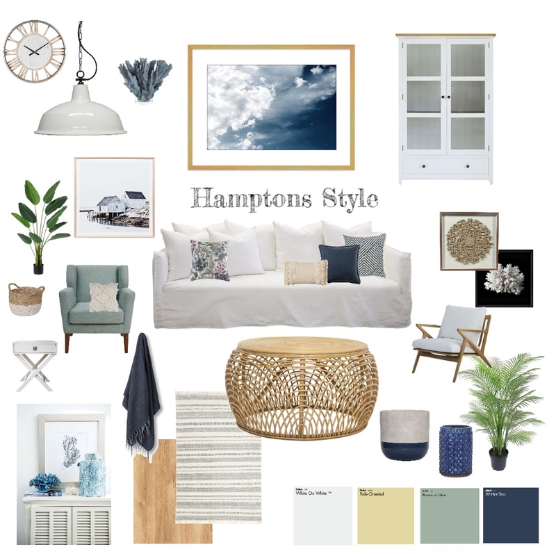 Hamptons Style 1 Mood Board by Mgj_interiors on Style Sourcebook