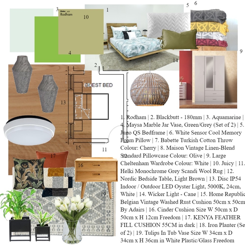 Guest bed Mood Board by satishbajirao on Style Sourcebook