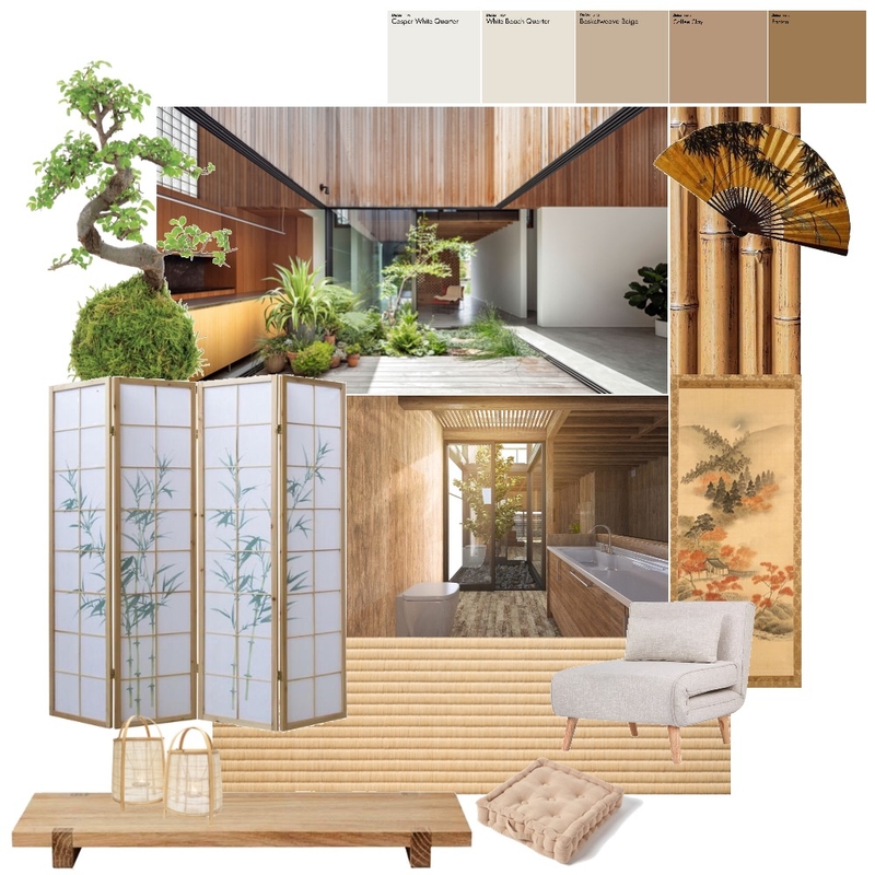 Japanese Style Mood Board by Krupa on Style Sourcebook