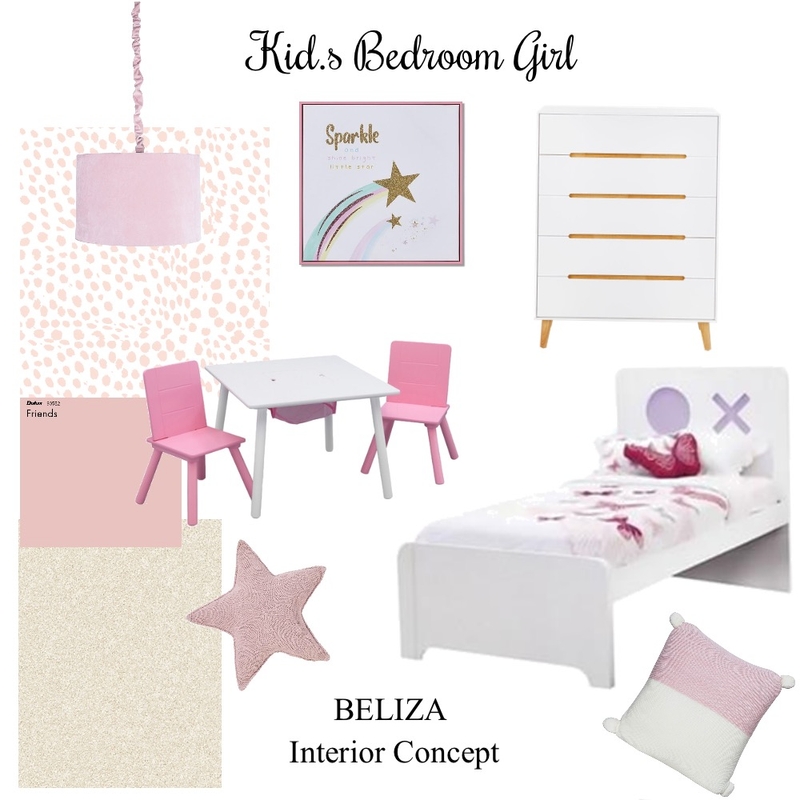 Kid.s Bedroom Girl 👧 Mood Board by BELIZA Interior Concept on Style Sourcebook