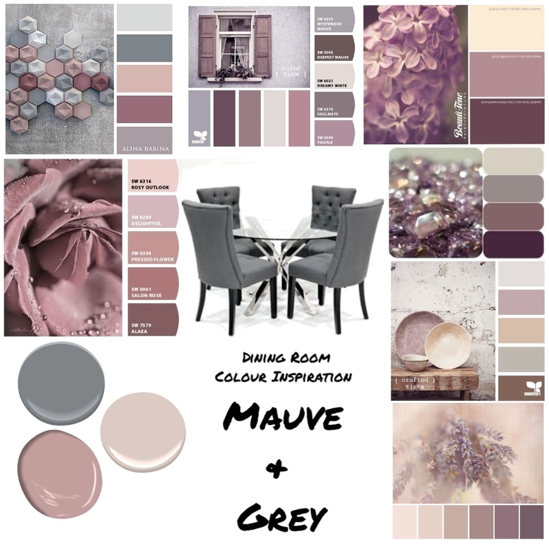 Mauve Inspiration Mood Board by Spectrum Design Hub on Style Sourcebook