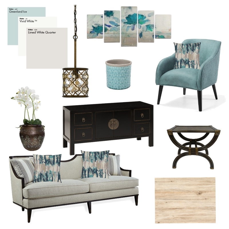 Living Room Mood Board by Oak Hill Interiors on Style Sourcebook