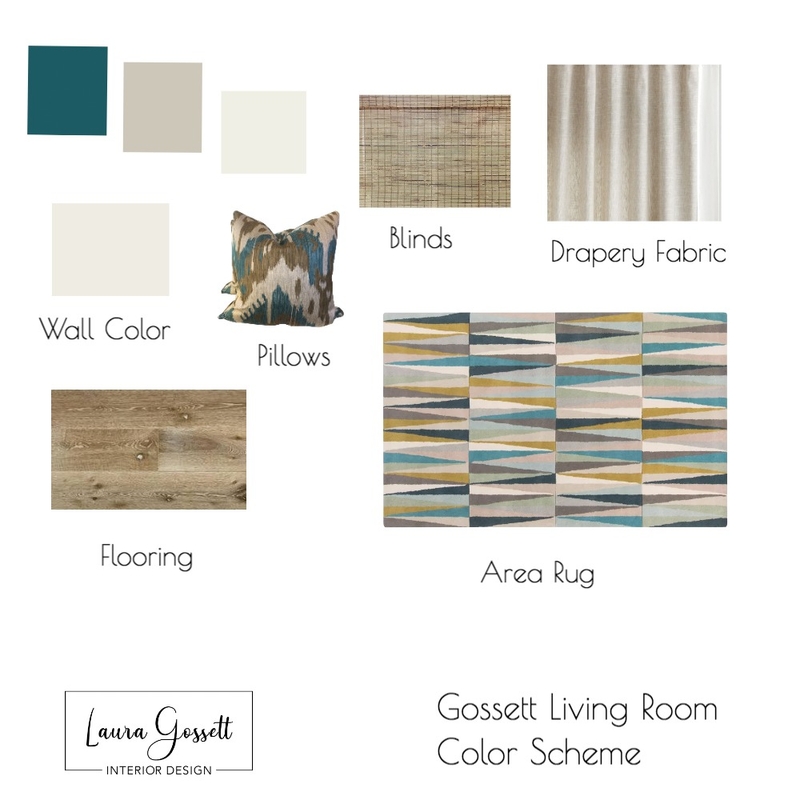 Living Room Color Scheme Presentation Mood Board by Laura G on Style Sourcebook