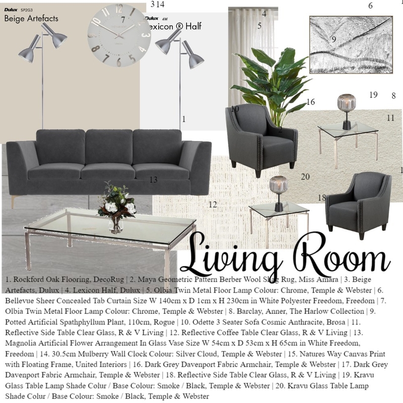 Joanne - Chrome/Silver Accents Mood Board by Tamz on Style Sourcebook