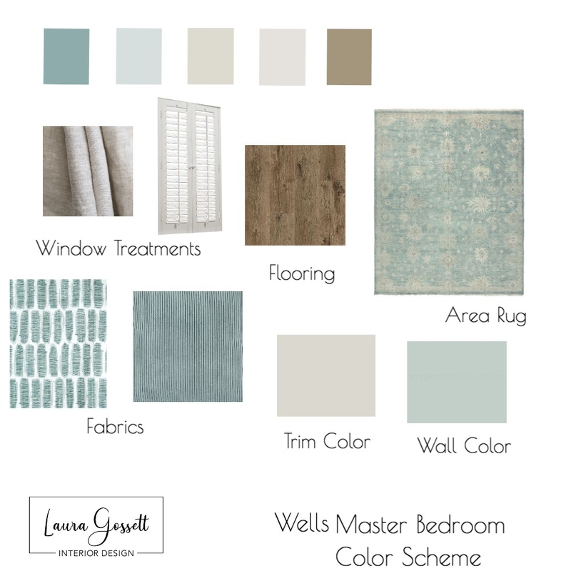 Bedroom Color Scheme Presentation Mood Board by Laura G on Style Sourcebook