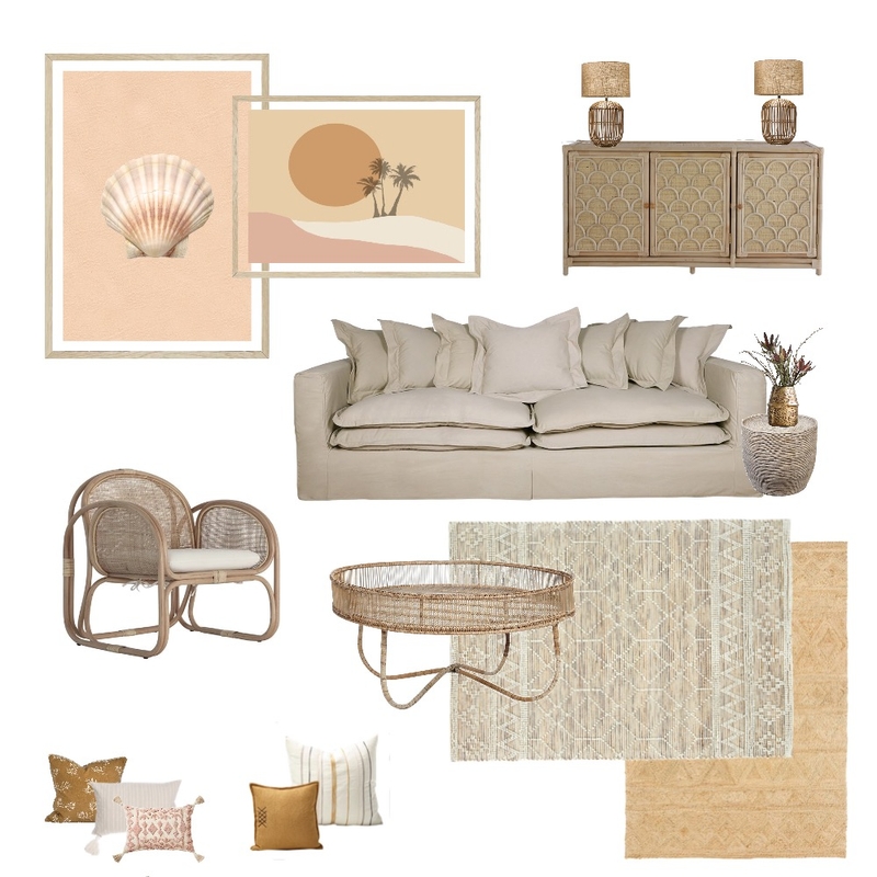 Coastal boho concept Mood Board by Simplestyling on Style Sourcebook