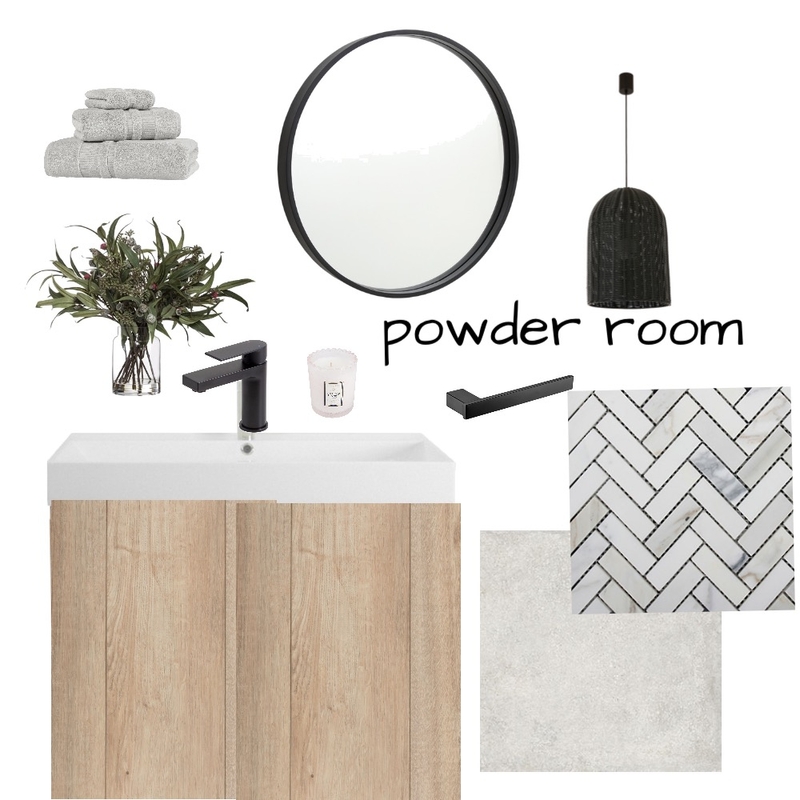 Powder Room Mood Board by Northumberland Styling on Style Sourcebook