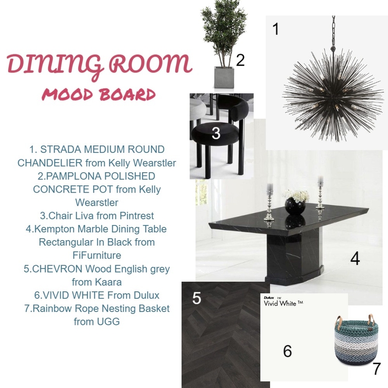 Dining Room Mood Board by Ajitha Jasti on Style Sourcebook