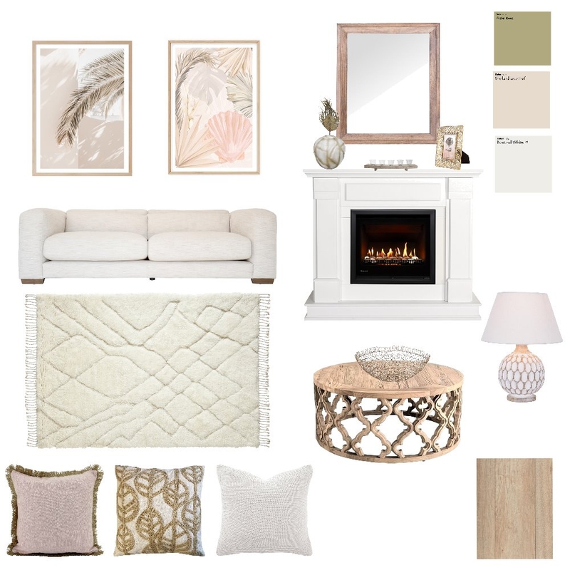 Boho Living Room Mood Board by Lauren Hooligan on Style Sourcebook