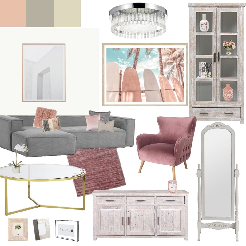 Pink Living Room Mood Board by melissalynch1 on Style Sourcebook