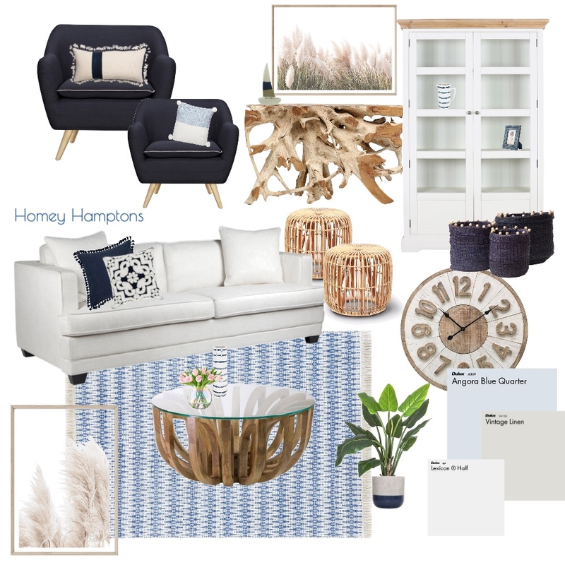 Homey Hamptons Mood Board by jessleajenks on Style Sourcebook