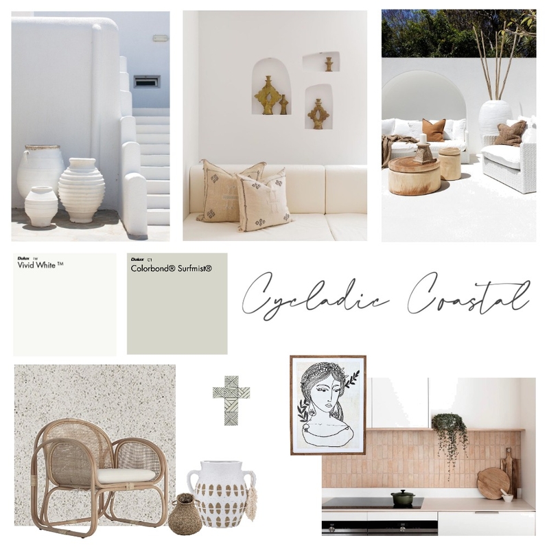 Cycladic Coastal Mood Board by Effie Dallas on Style Sourcebook