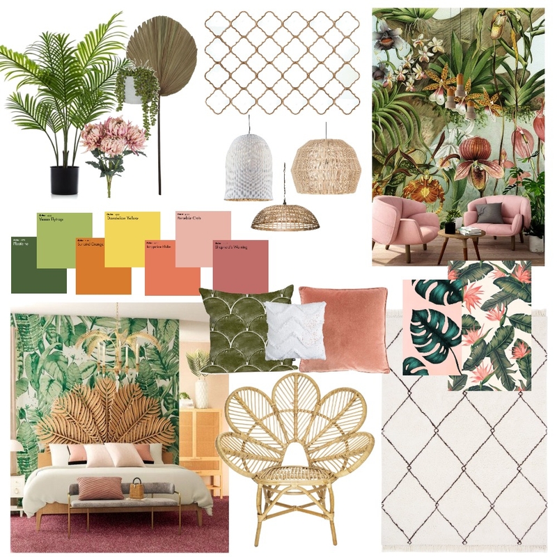 Tropical Mood Board Final Edit Mood Board by Sihle Mda on Style Sourcebook