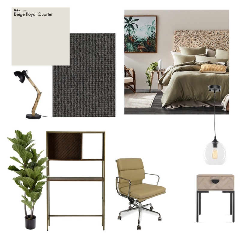 Module 10 - Bedroom 2 Mood Board by erin_burmeister on Style Sourcebook