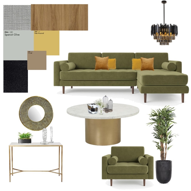 Olive Sample Board Mood Board by cca on Style Sourcebook