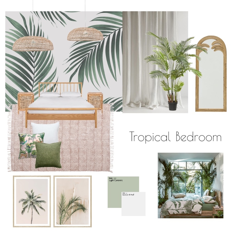 Tropical Bedroom Mood Board by vanessamirelle on Style Sourcebook