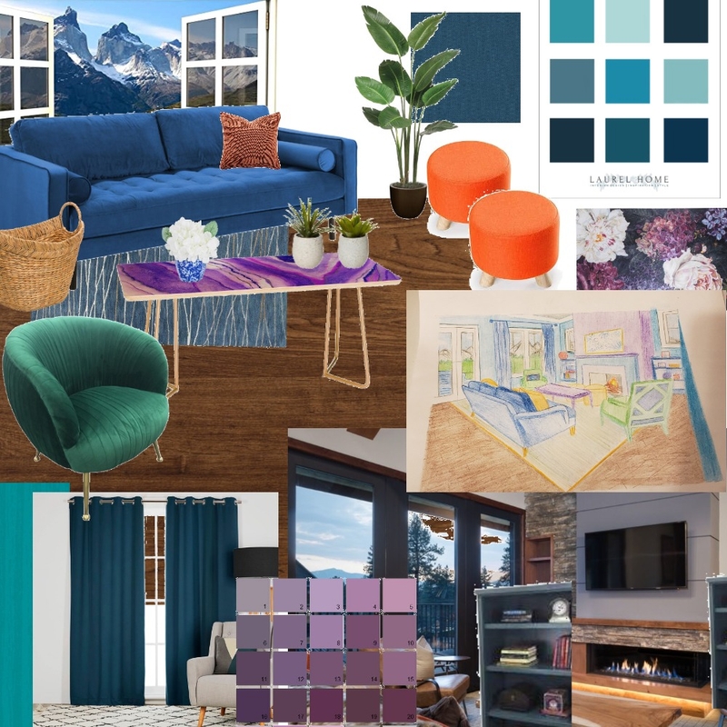 Color Living Room Mood Board by Britbrit18 on Style Sourcebook