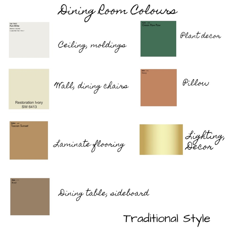 Dining Room Colours Mood Board by Adana on Style Sourcebook