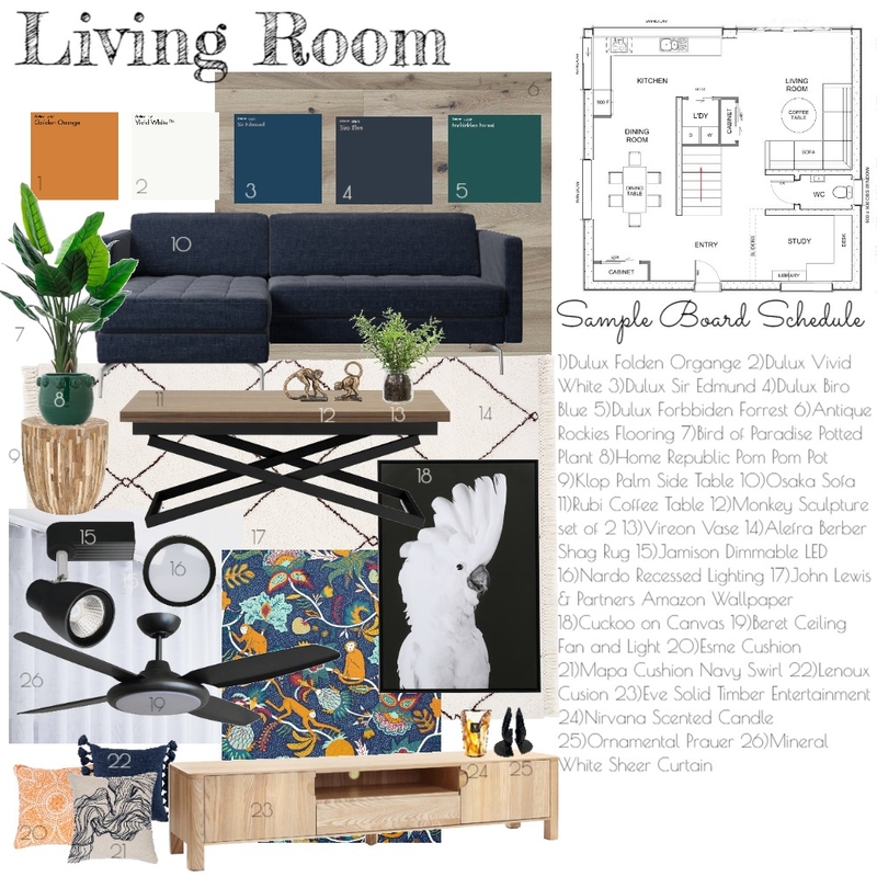 Living Room Mood Board by michelle_carla on Style Sourcebook