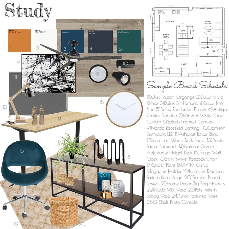 Study Mood Board by michelle_carla on Style Sourcebook