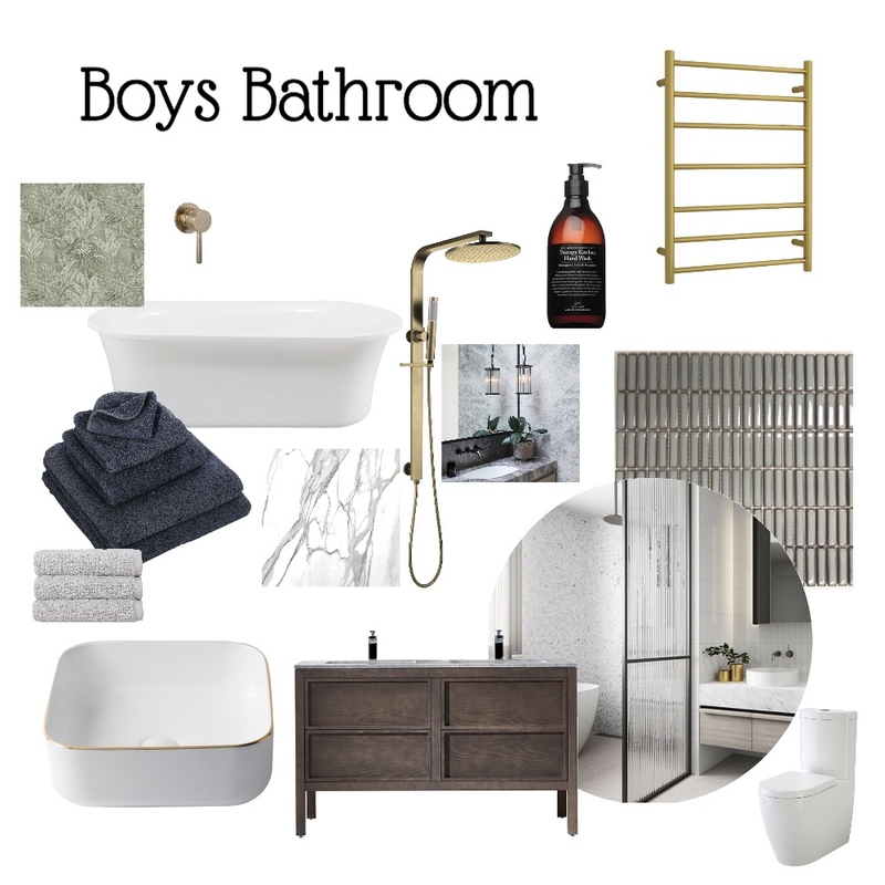 Boys Bathroom Mood Board by acla on Style Sourcebook