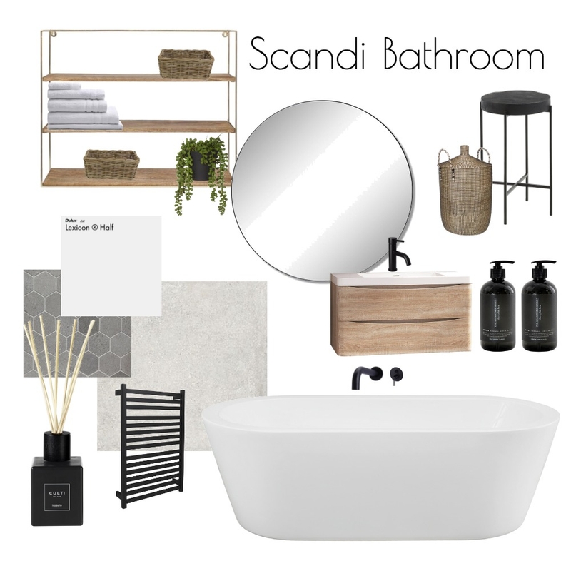 Scandi Bathroom Mood Board by sarah_crawford on Style Sourcebook