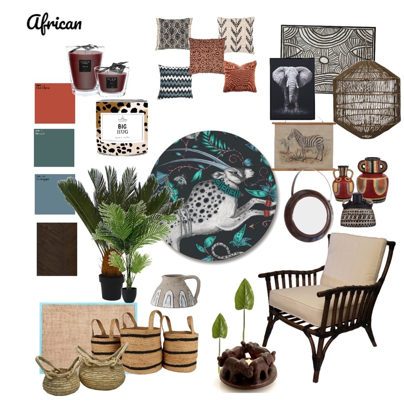African Mood Board by Vanessa Cordwell on Style Sourcebook