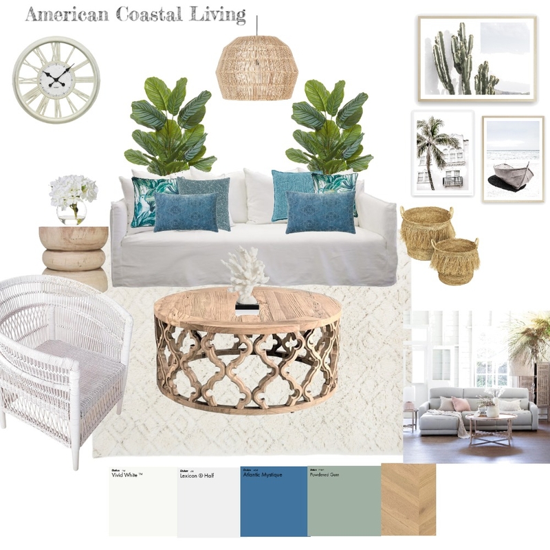 American Coastal living Mood Board by rebeccagio on Style Sourcebook