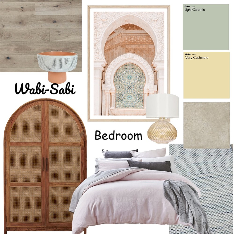 Wabi-Sabi Tranquil Bedroom Module 3 Mood Board by UrbanAcres on Style Sourcebook