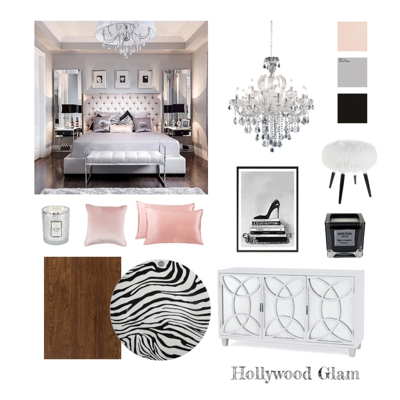 Hollywood Glam Mood Board by BronwenK on Style Sourcebook