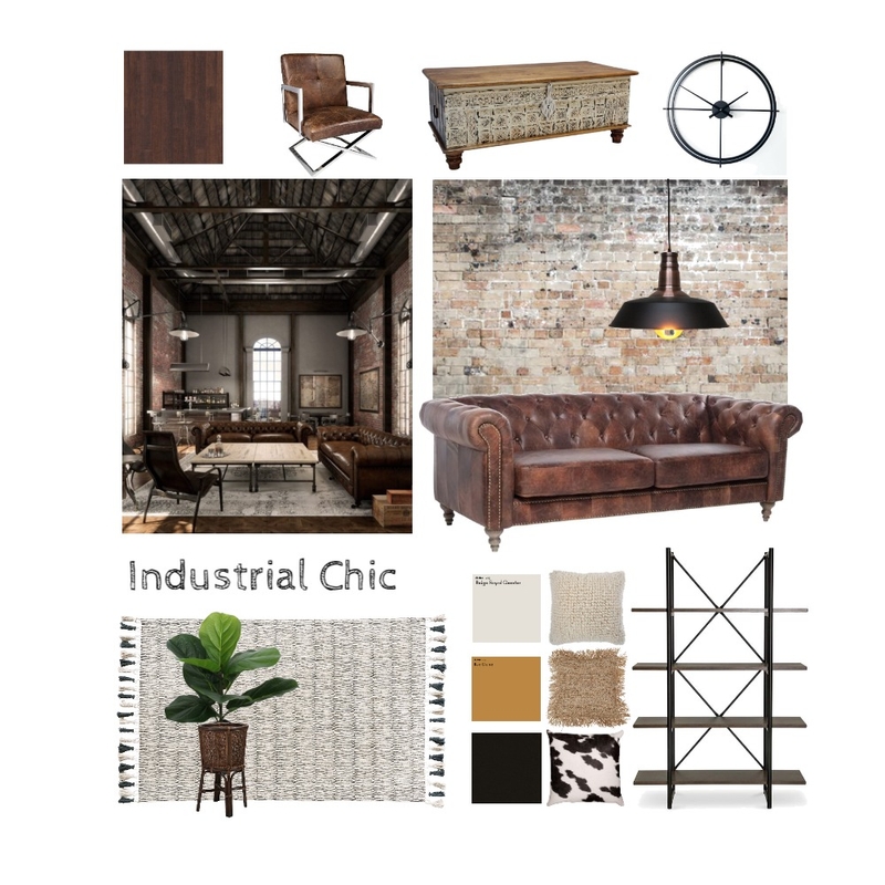 Industrial Chic Mood Board by BronwenK on Style Sourcebook