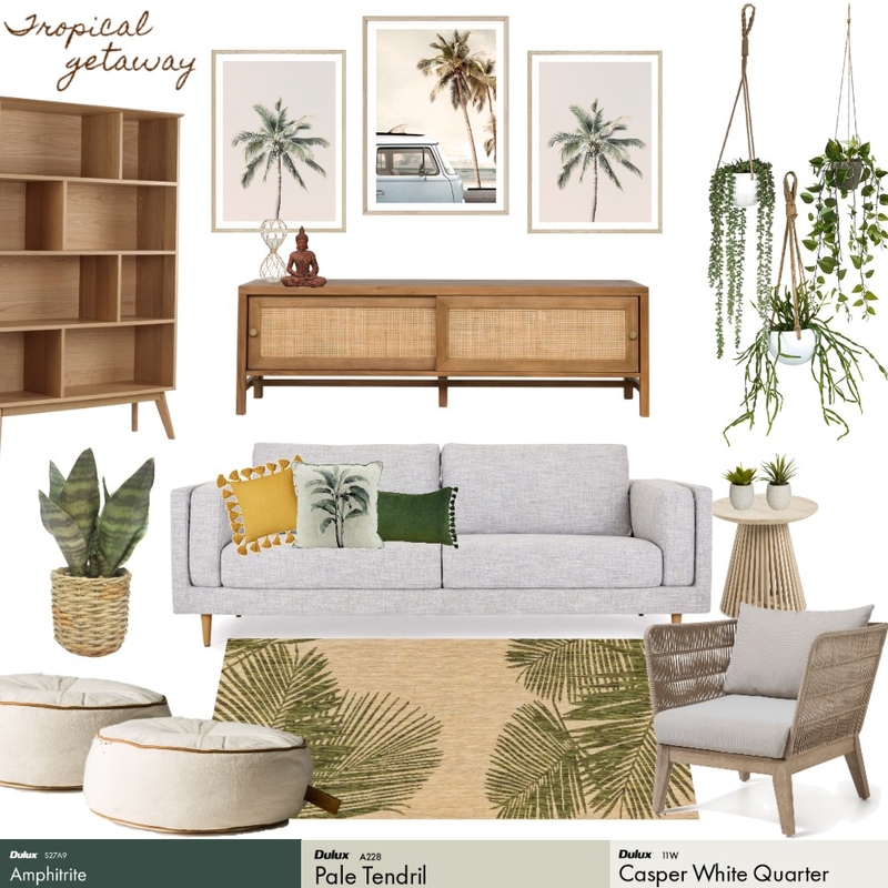 Tropical Getaway Mood Board by B. Fulton Interiors on Style Sourcebook