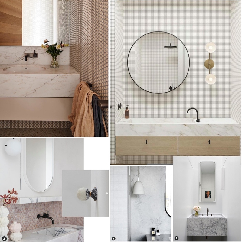 Powder Room / Bathroom textures Mood Board by krissyd55 on Style Sourcebook