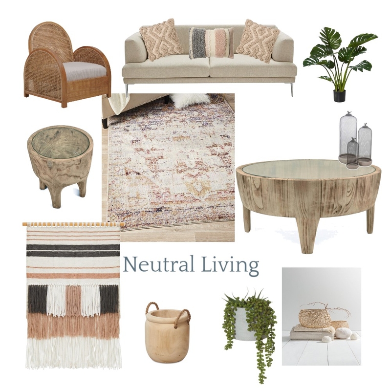 Neutral Living Mood Board by Jaliseandco on Style Sourcebook