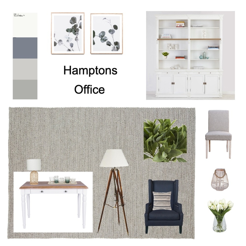 Hamptons Office Mood Board by TEJMA Interiors on Style Sourcebook