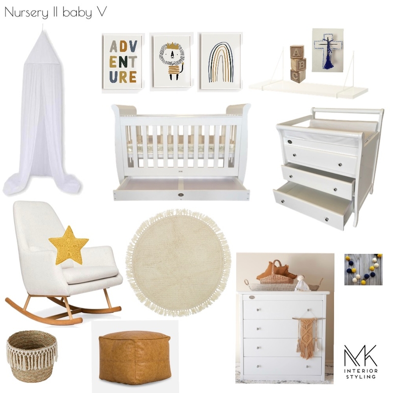 V Nursery Mood Board by Mkinteriorstyling@gmail.com on Style Sourcebook