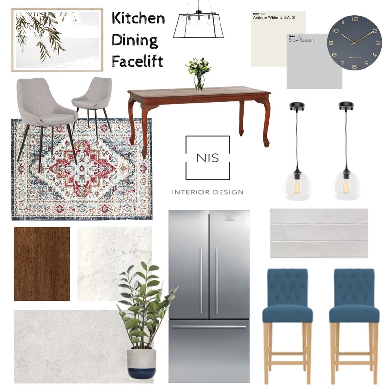 Kitchen/Dining Facelift Mood Board by Nis Interiors on Style Sourcebook