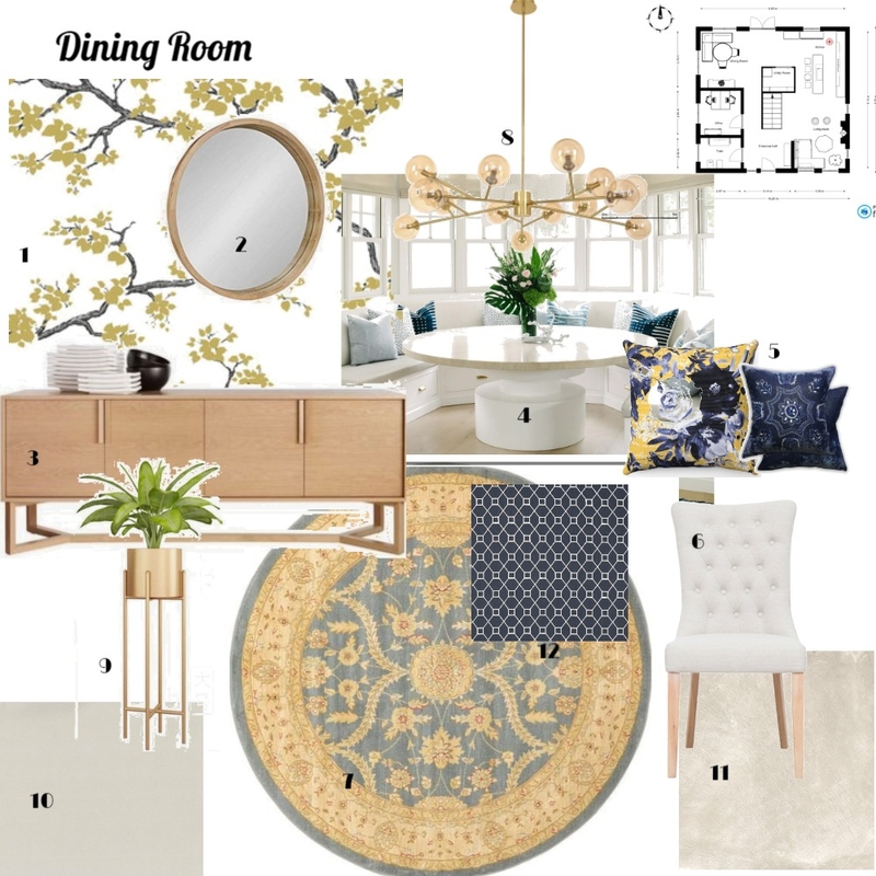 Dining Area Mood Board by Nuria on Style Sourcebook