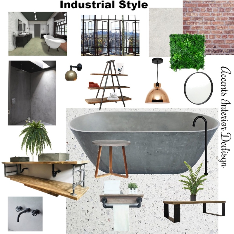 Industrial Style Moodboard Mood Board by Accents Interior Design on Style Sourcebook