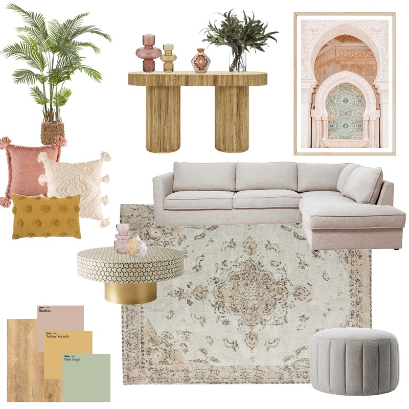 Moroccan Living Room Mood Board by Eliza Grace Interiors on Style Sourcebook