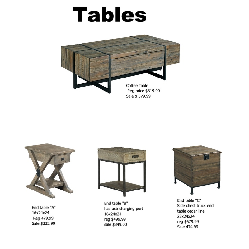tables for Penski Mood Board by SheRocks on Style Sourcebook