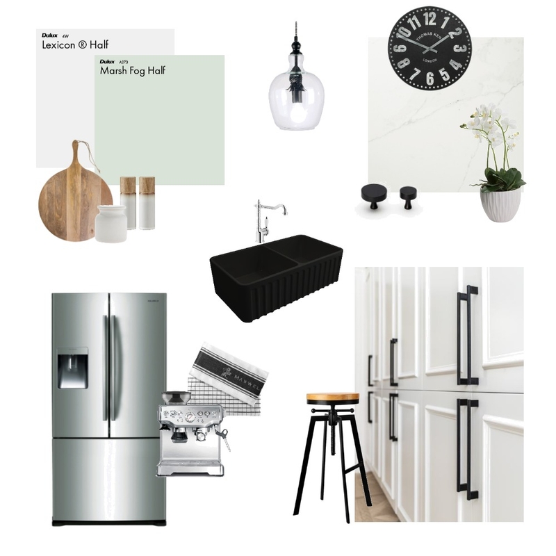 Traditional Black & Green Kitchen Mood Board by KMR on Style Sourcebook